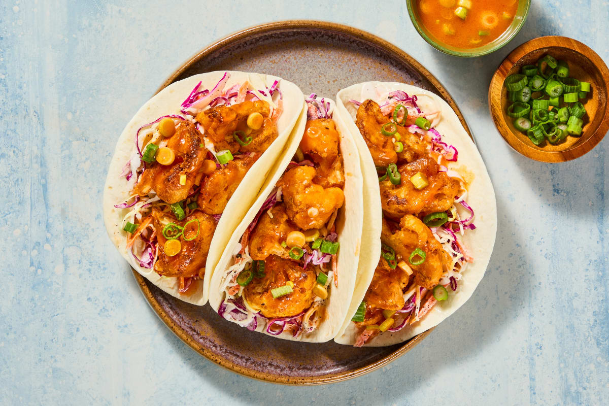 Buffalo Cauliflower Tacos