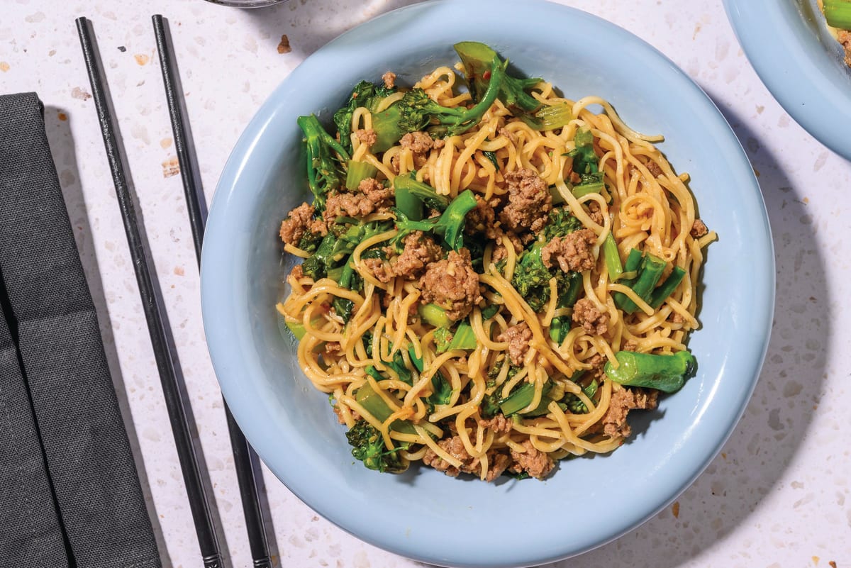 Sweet Soy Beef Noodle Stir-Fry