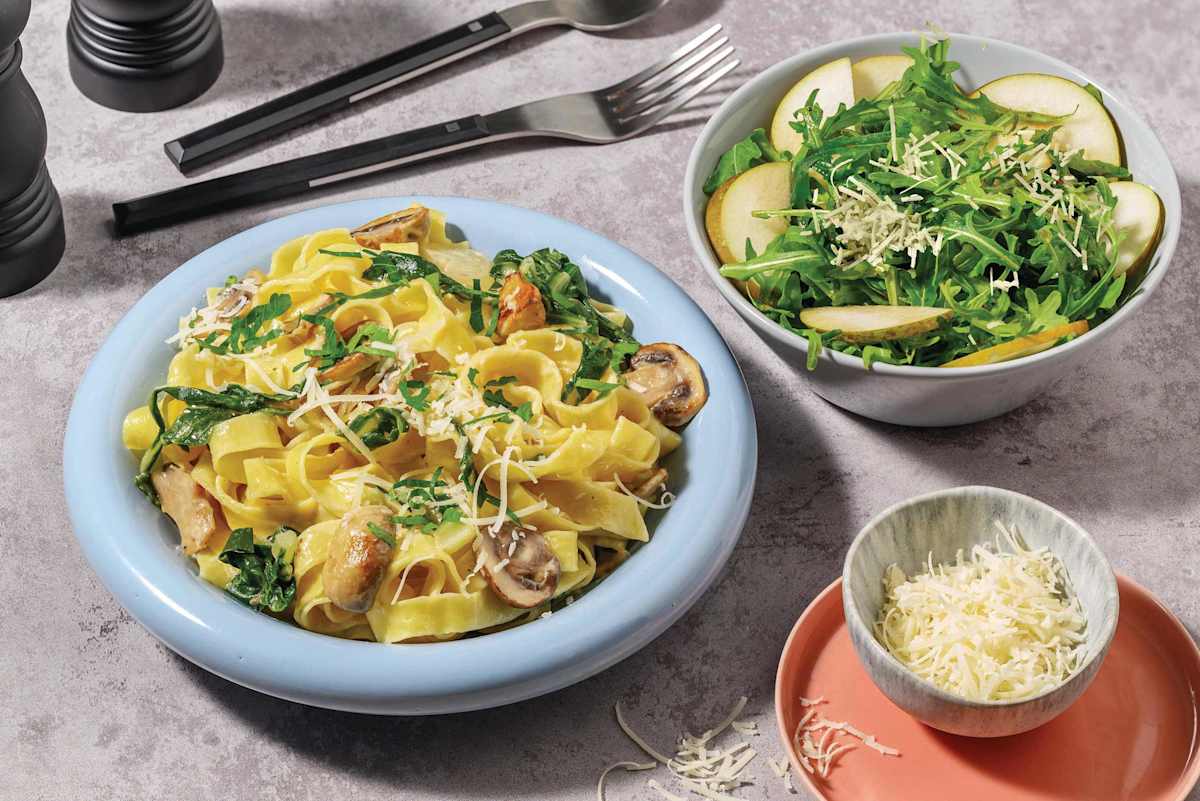 Creamy Mushroom & Truffle Fettuccine