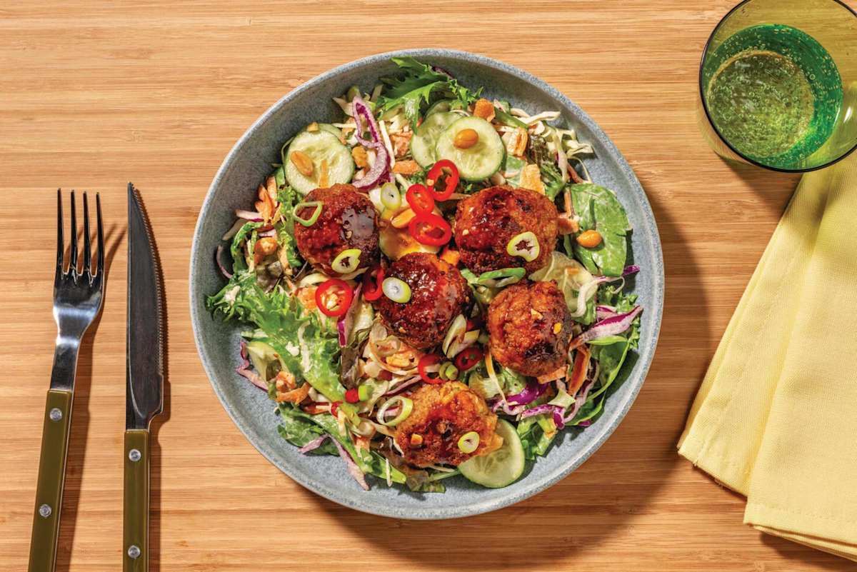 Sticky Ginger Pork Meatballs
