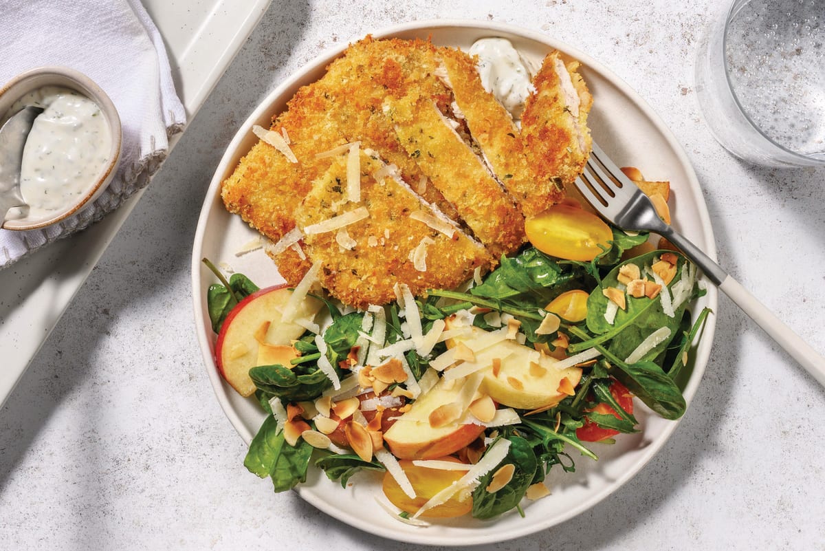 HelloHero: Chicken Cotoletta & Garden Salad