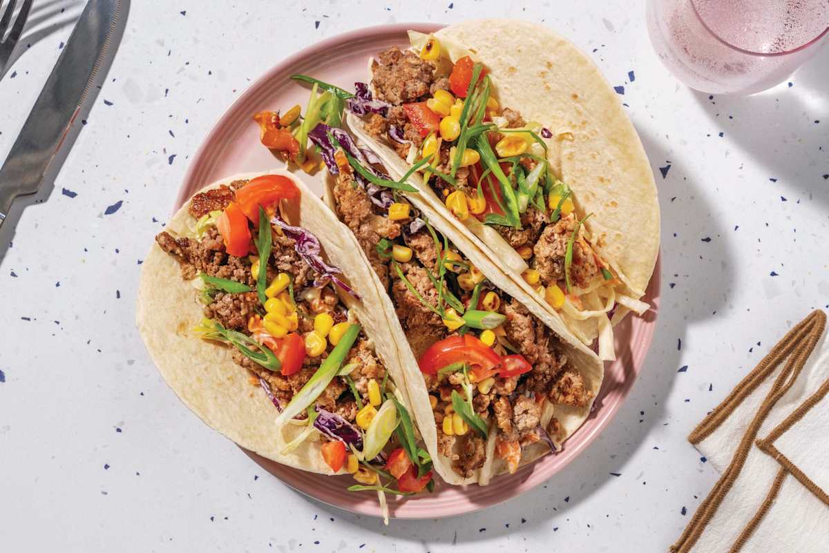 Easy Cheesy Double Beef & Pork Tacos