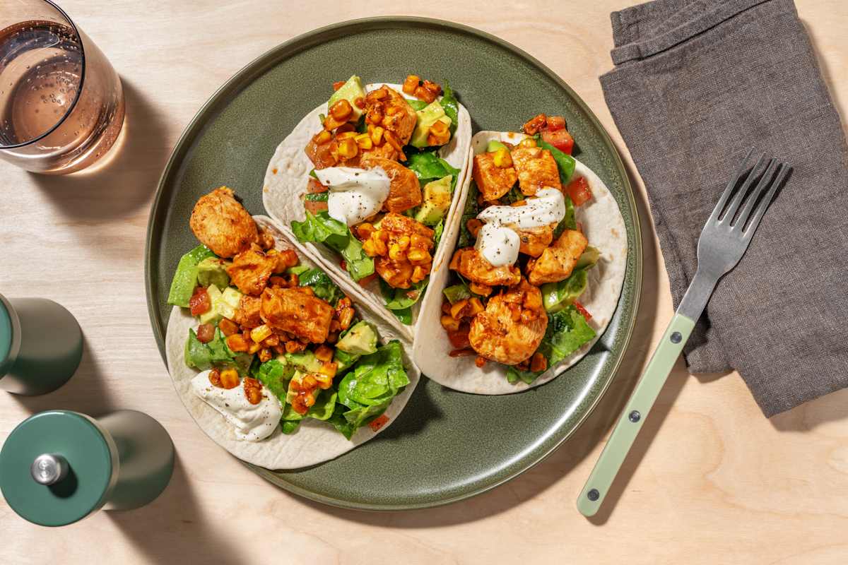 Easy Peasy BBQ Prawns & Avo Tacos
