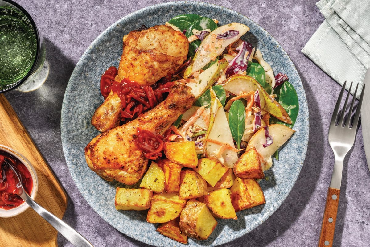 Double BBQ-Spiced Chicken Drumsticks