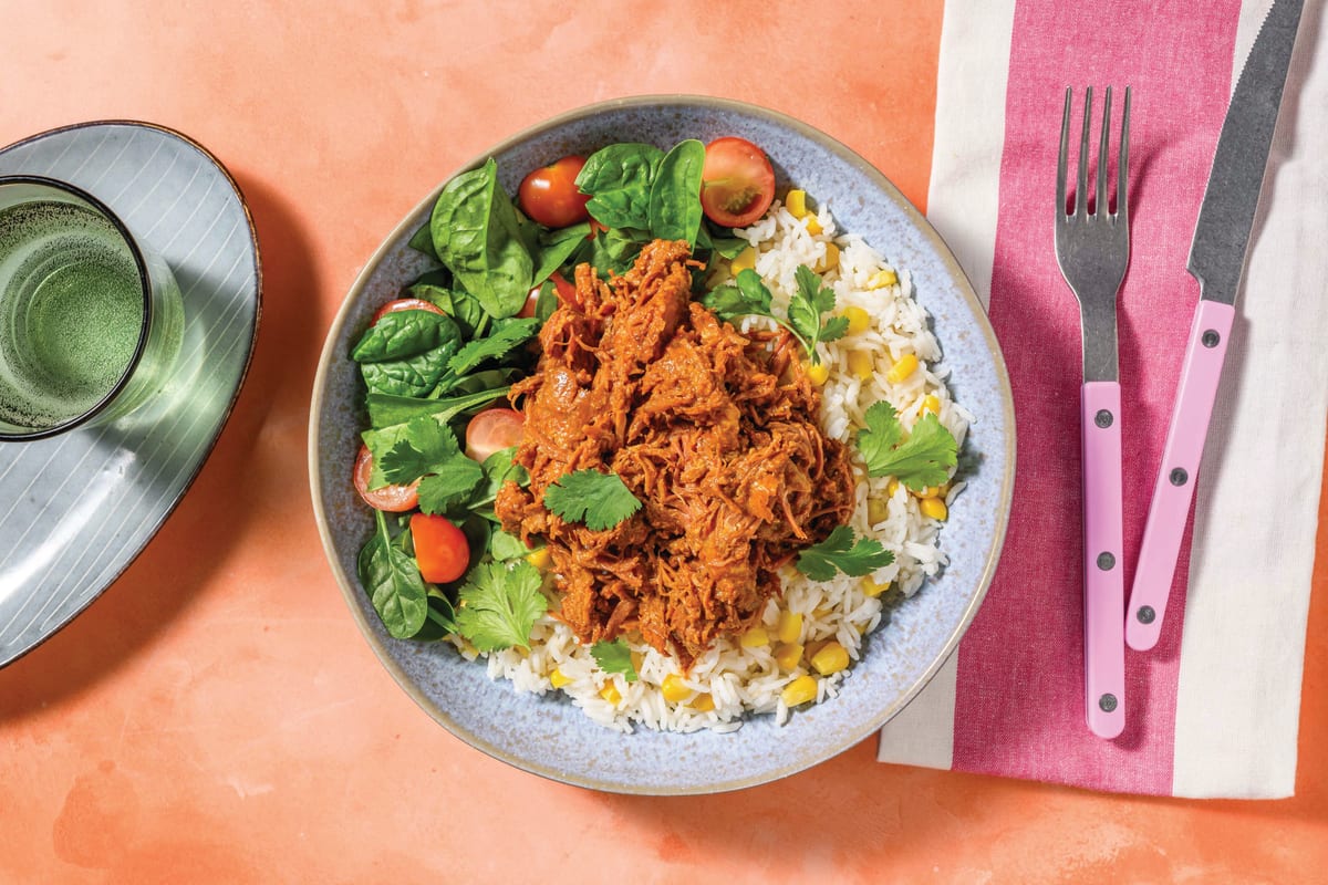 Coconut Jerk Salmon & Corn Rice