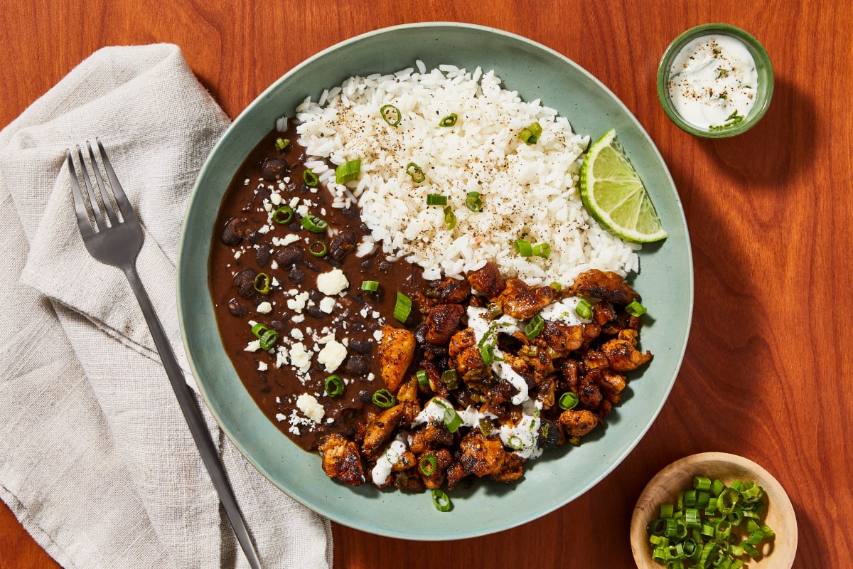 Fajita-Spiced Chicken & Black Bean Bowls