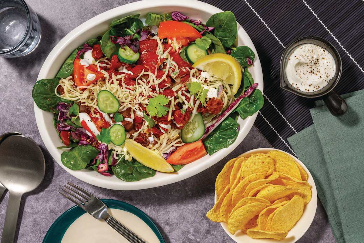 Loaded Mexican Bean & Veggie Bowl