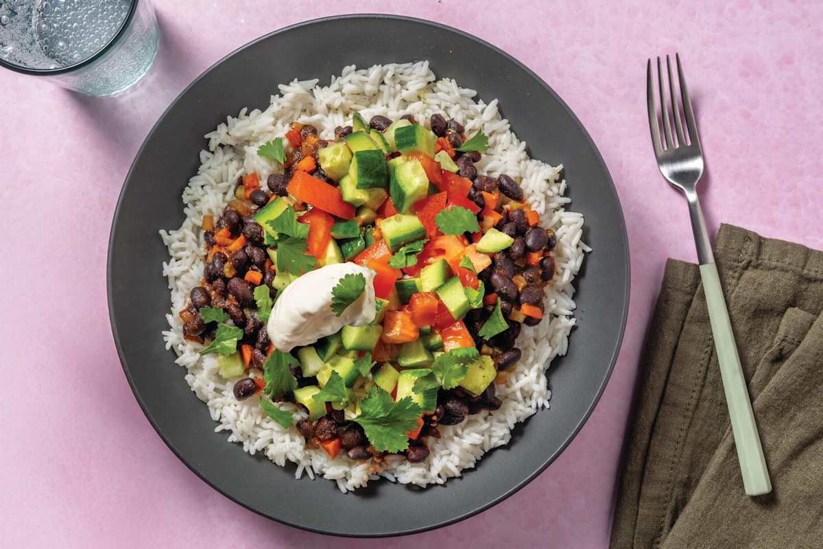 Mexican Beef, Bean Chilli & Tomato Salsa