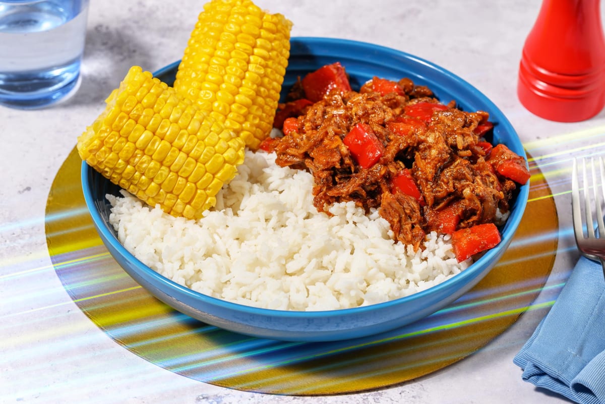 Turbo Pulled Pork Rice Bowl