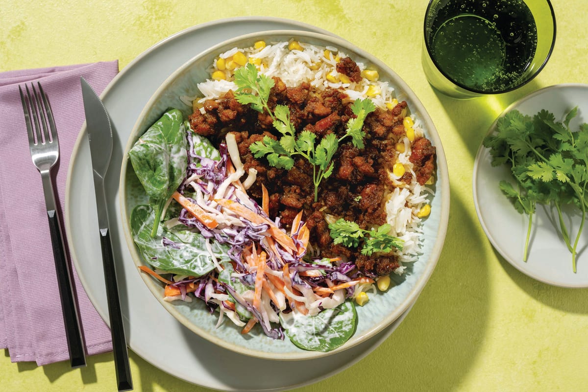 Southern-Style Beef Mince Bowl