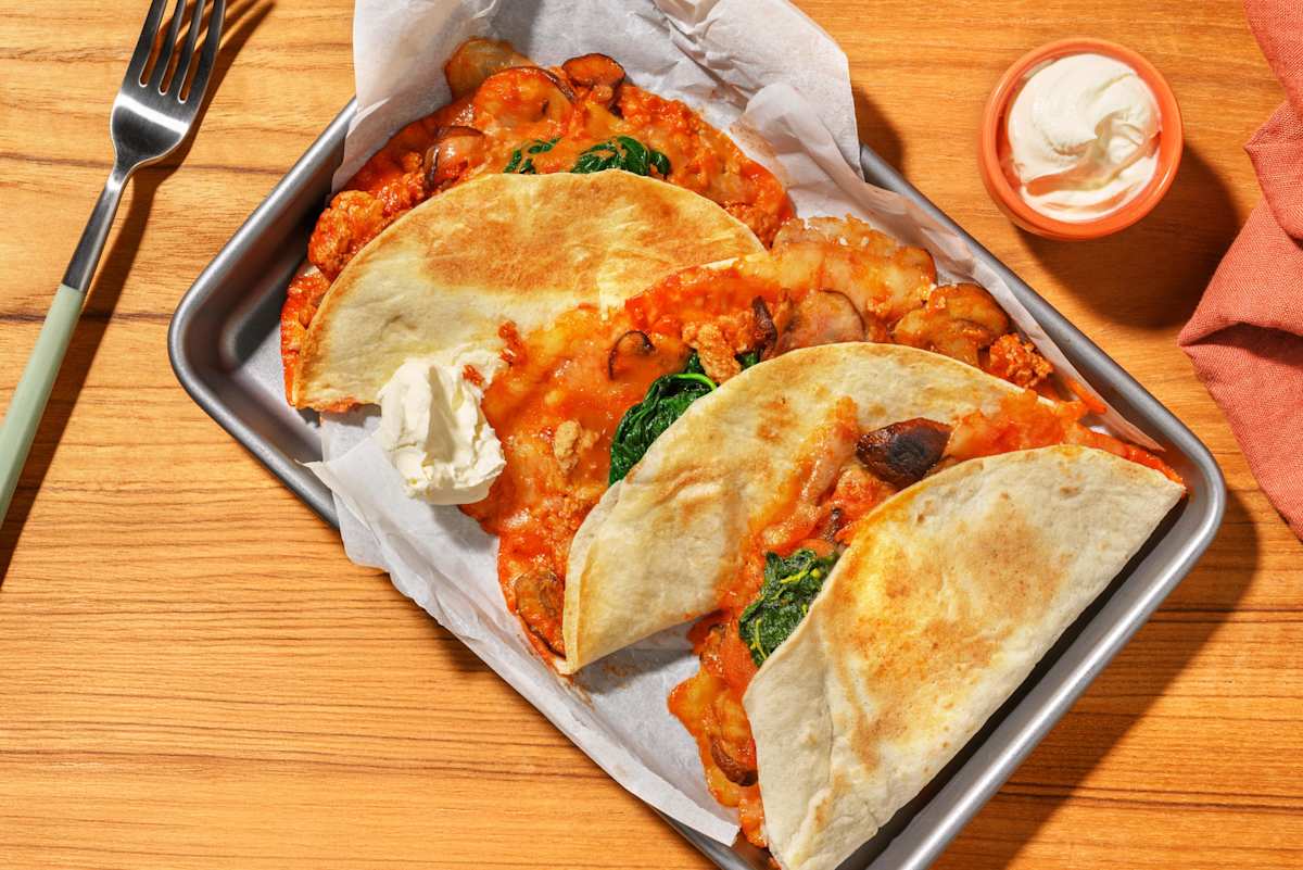 Tex-Mex Beef Quesadillas