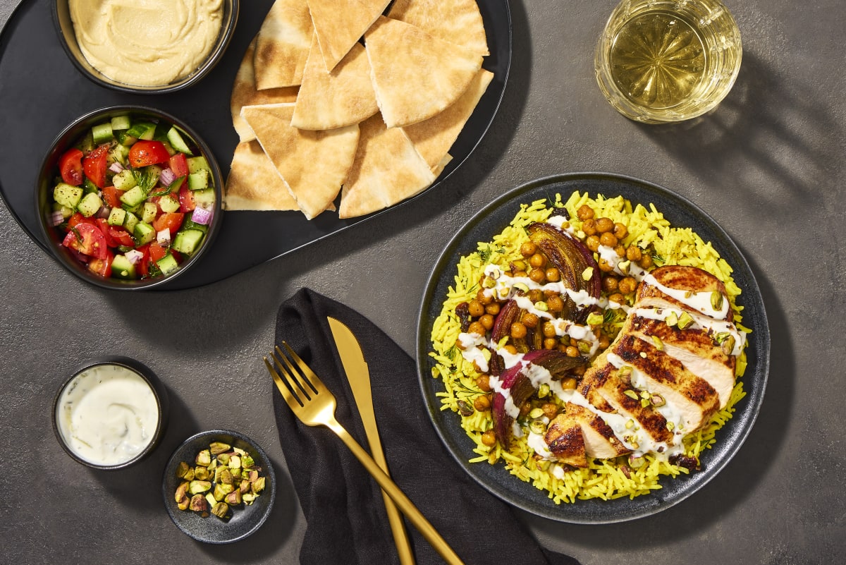 Persian-Style Chicken with Jeweled Rice