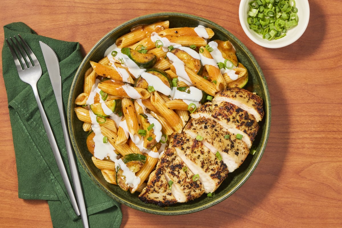Spicy Chicken Enchilada Pasta