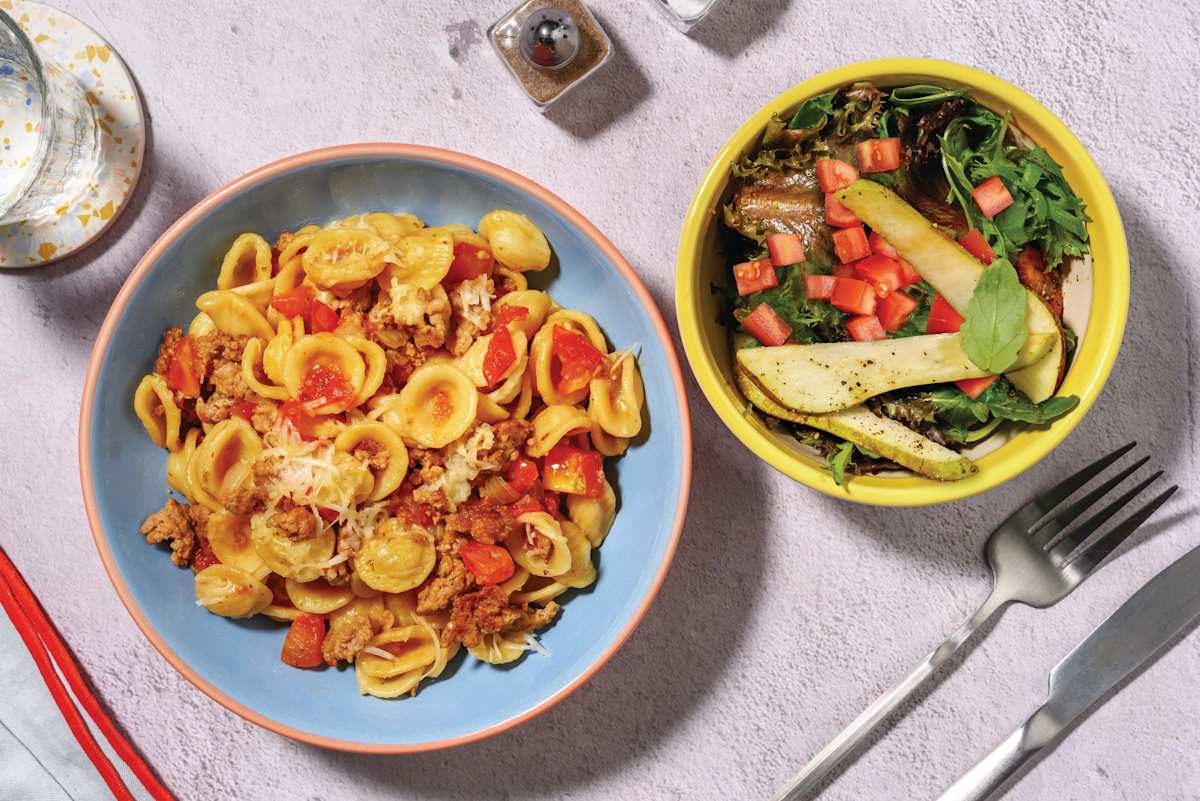 HelloHero: One-Pot Beef Orecchiette