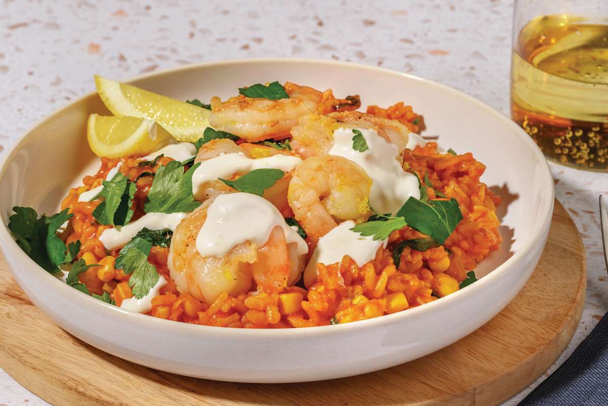 Portuguese-Style Prawns & Tomato Rice