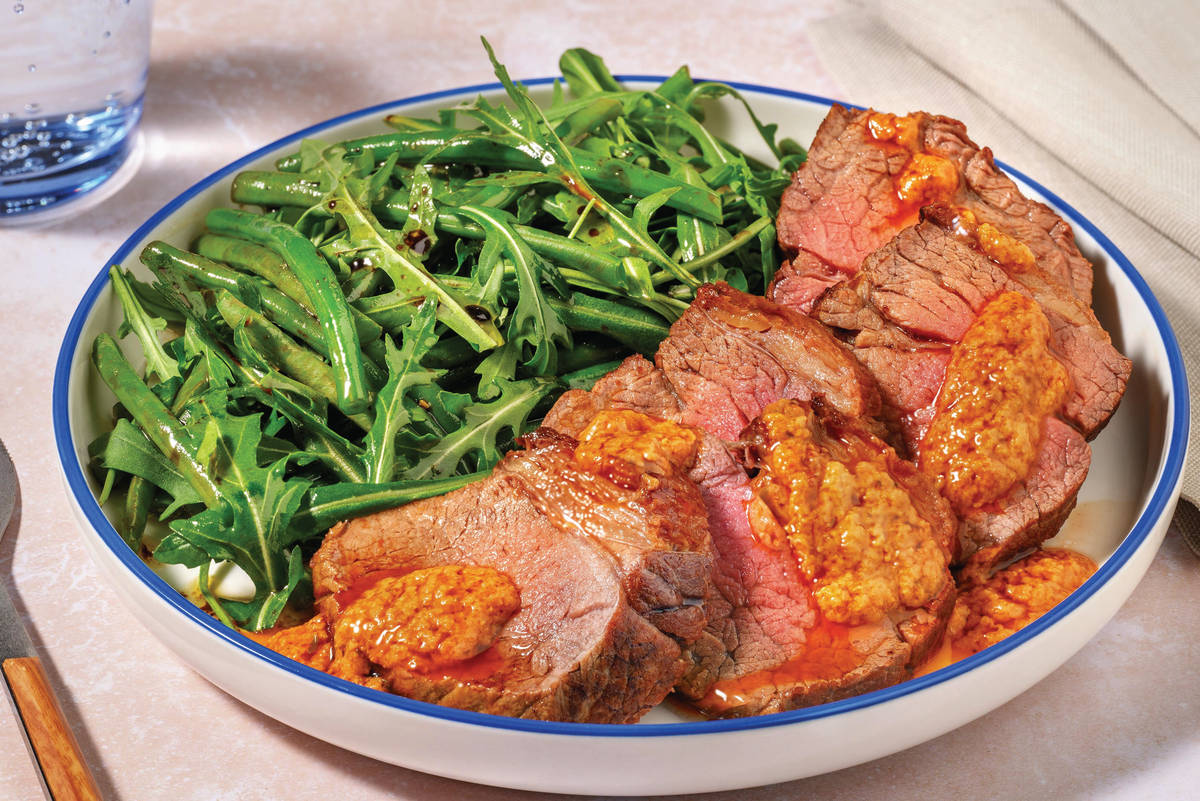 Roast Lamb Rump & Red Pesto Recipe | HelloFresh