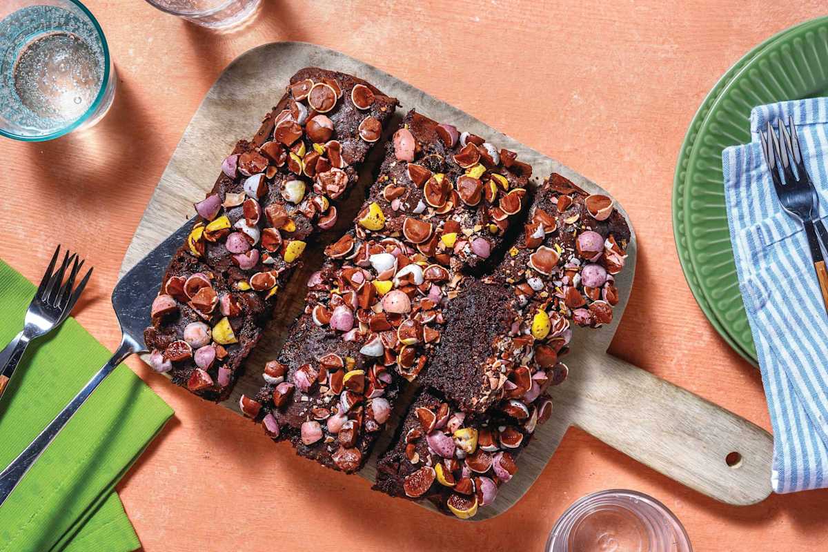 Decadent Easter Chocolate Brownie