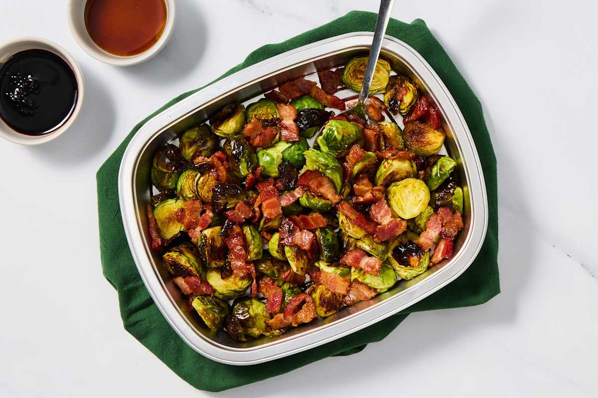 Prep & Bake Hot Honey Bacon Brussels