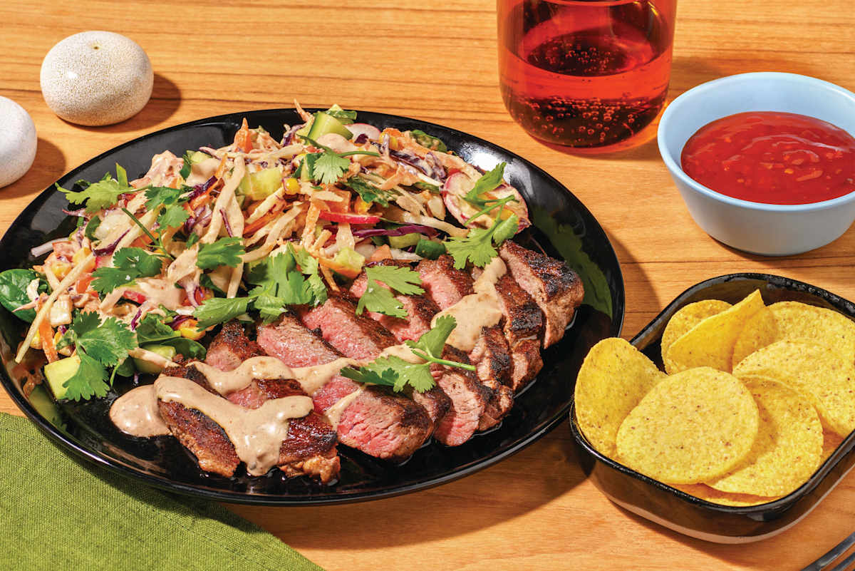 Tex-Mex Beef Rump & Chipotle Slaw