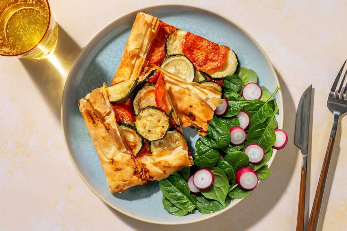 Extra Cheesy Ratatouille Filo Galette