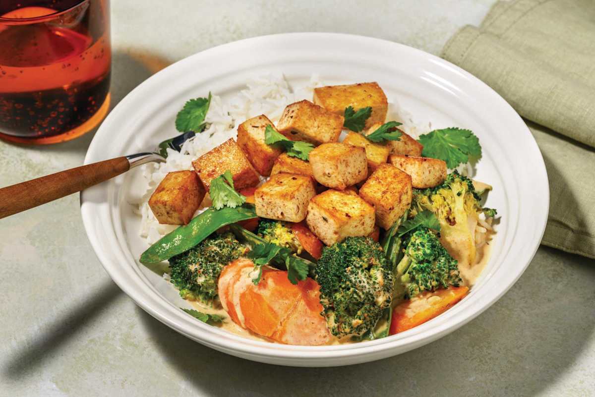 Express Malaysian Tofu & Pea Pod Curry