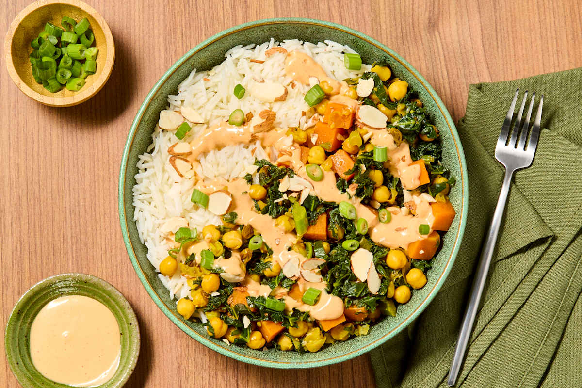 Shawarma-Spiced Braised Chickpeas & Kale