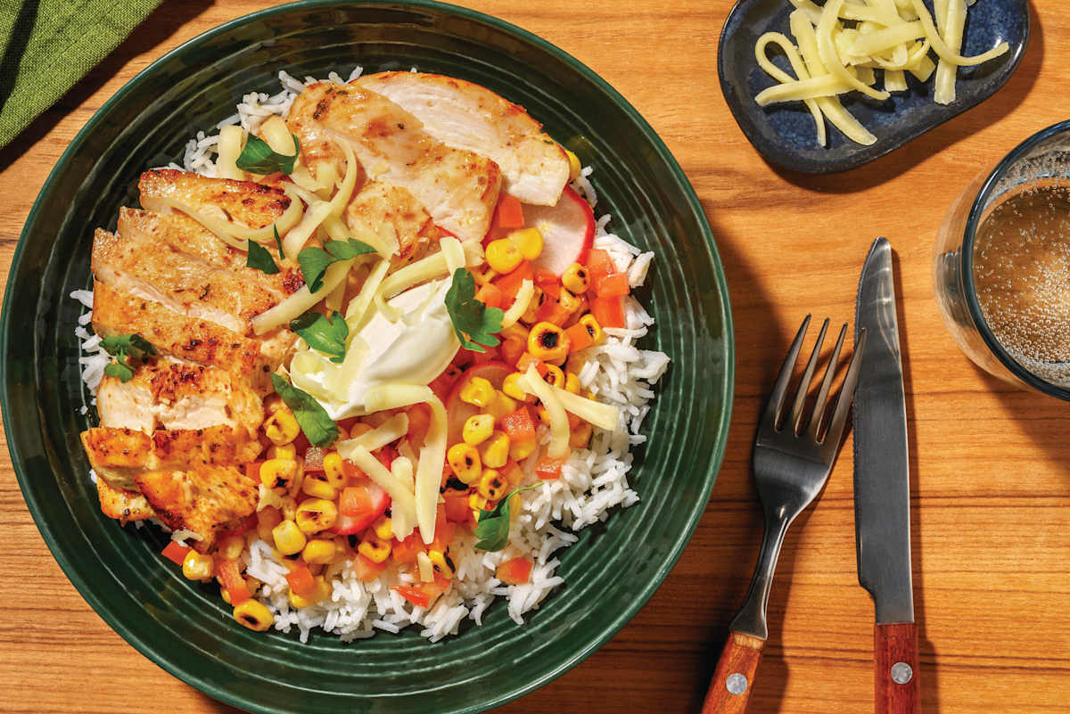 Tex-Mex Chicken & Bacon Burrito Bowl