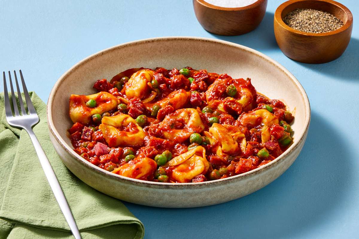 No Chop Salami Tortelloni Marinara