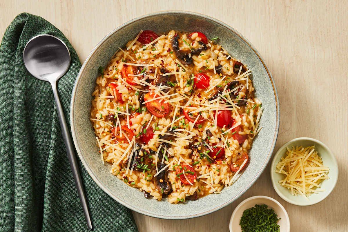 Mushroom & Chive Risotto