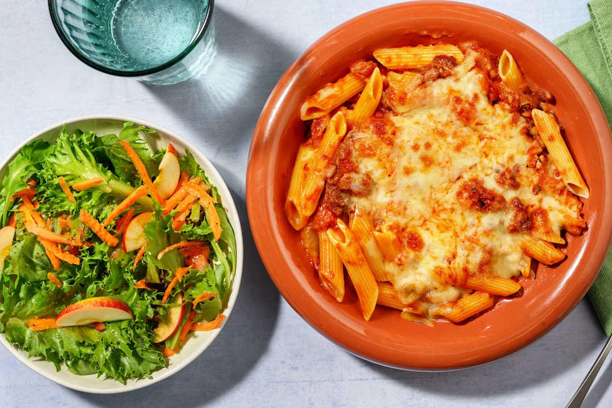 HelloHero: Beef Bolognese Pasta Bake