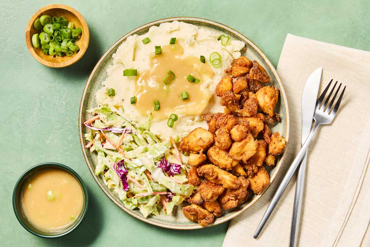 Crispy Fried Chicken Bites & Gravy