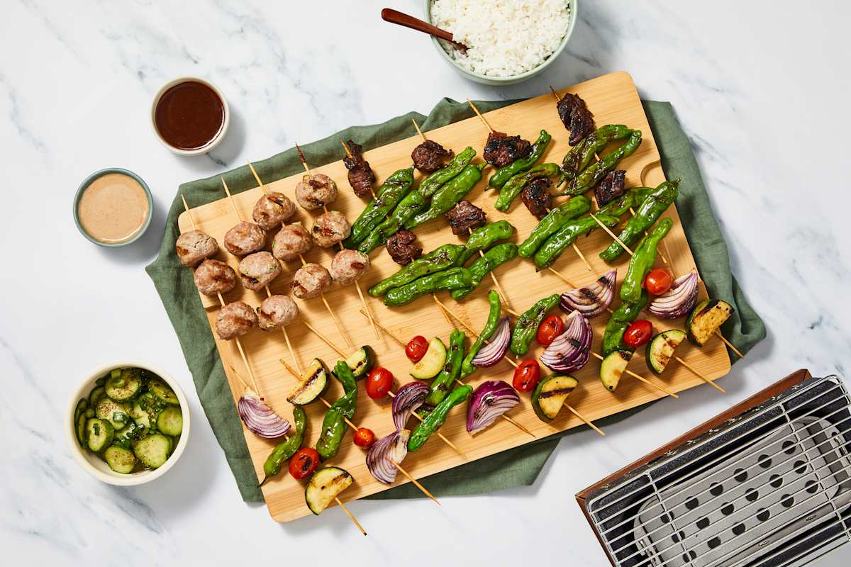Yakitori-Style Skewer Party