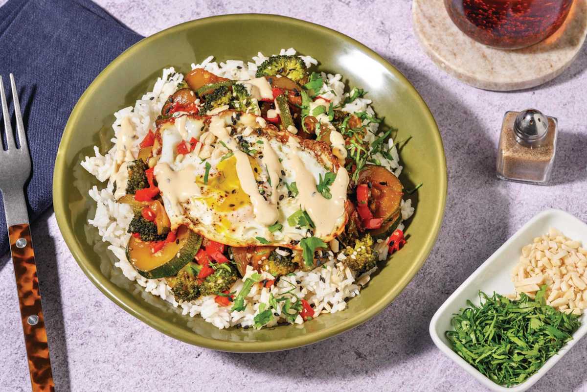 Teriyaki Veggie Stir-Fry & Ginger Rice
