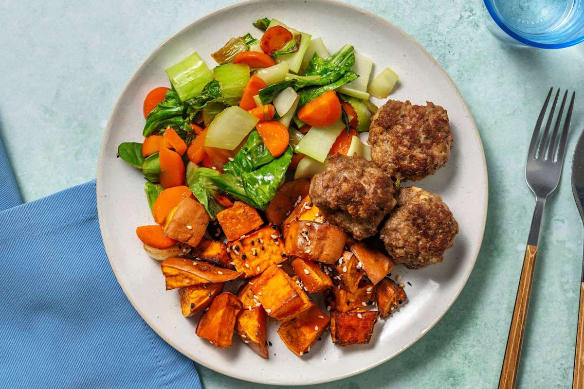 Sweet Chilli-Ginger Beef Rissoles