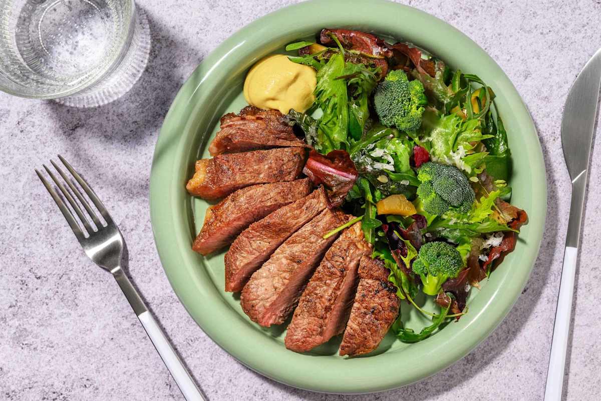 Seared Beef Rump & Broccoli Salad