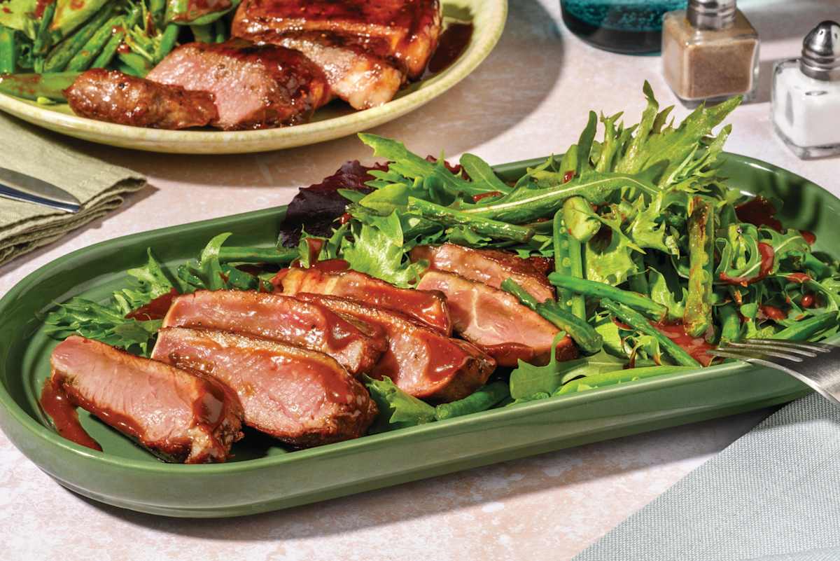Miso-Glazed Beef Rump & Green Bean Salad