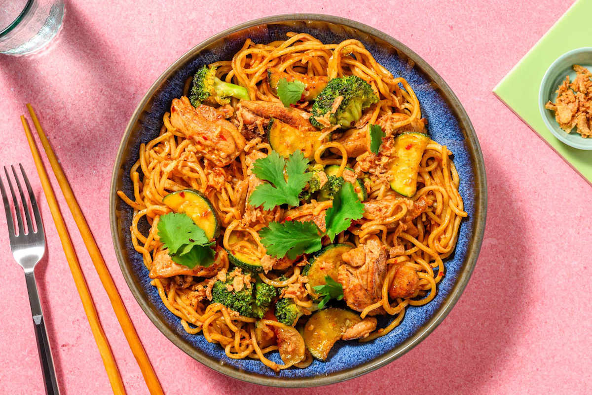 Sweet Soy Tofu & Veggie Noodles