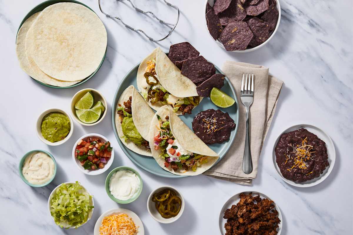 Loaded Beef & Queso Taco Bar