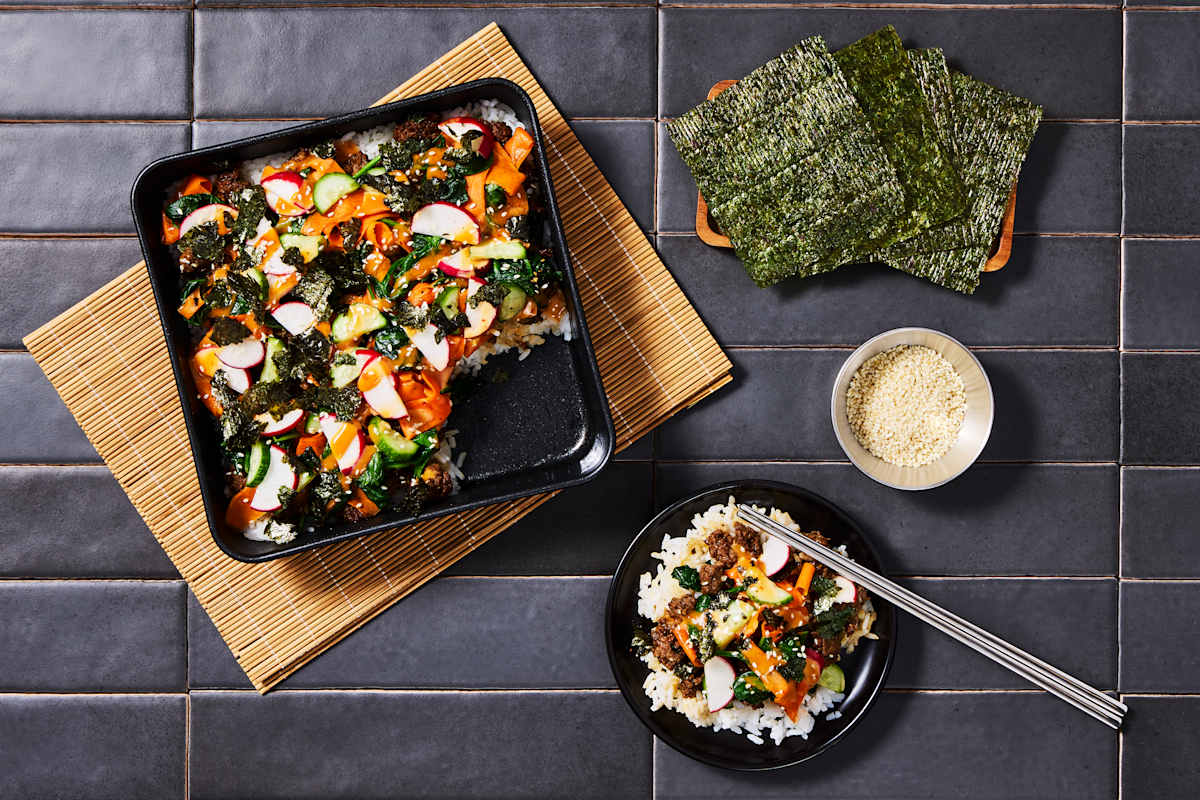 Korean-Style Bulgogi Kimbap Casserole