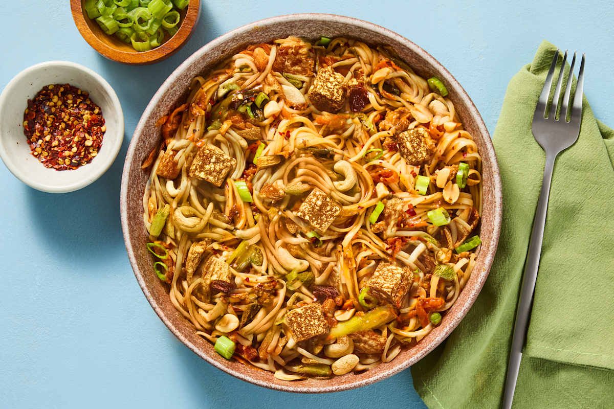 Peanut Tofu Noodle Stir-Fry