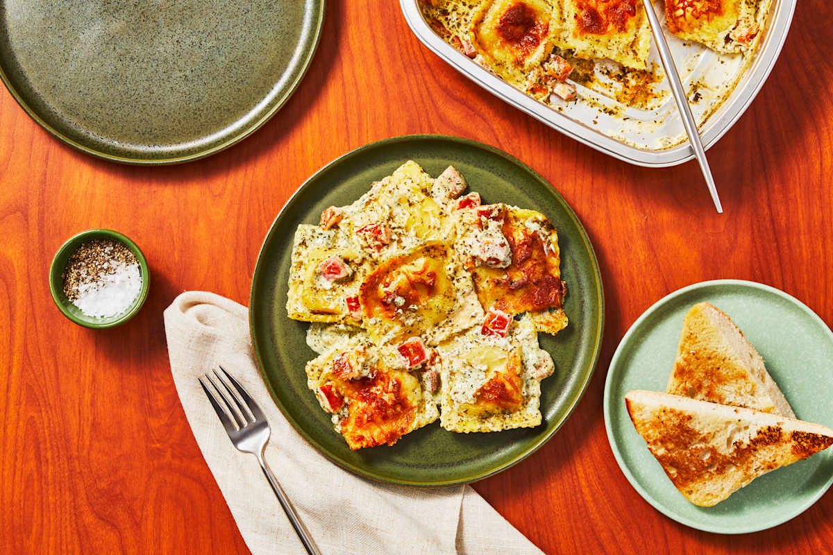 Cheesy Tomato Ravioli