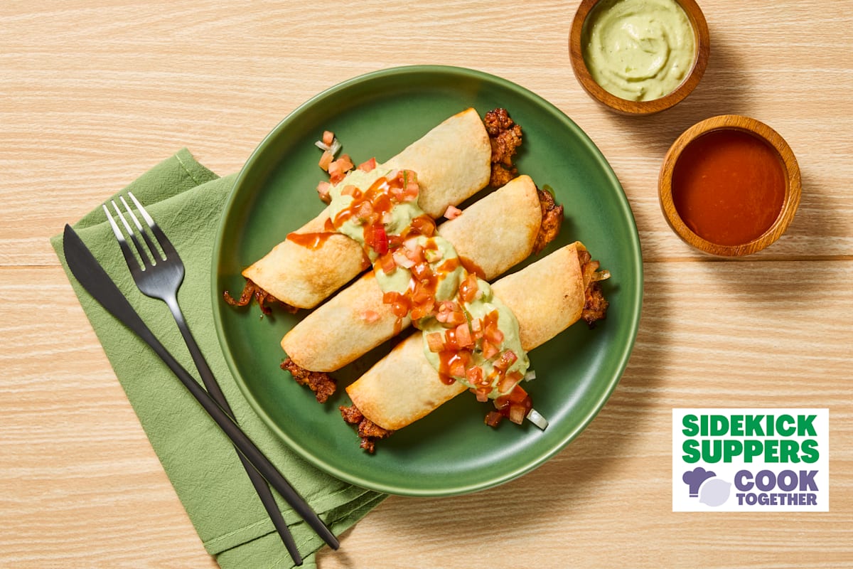 Sidekick Supper: Fully Loaded Pork Taquitos