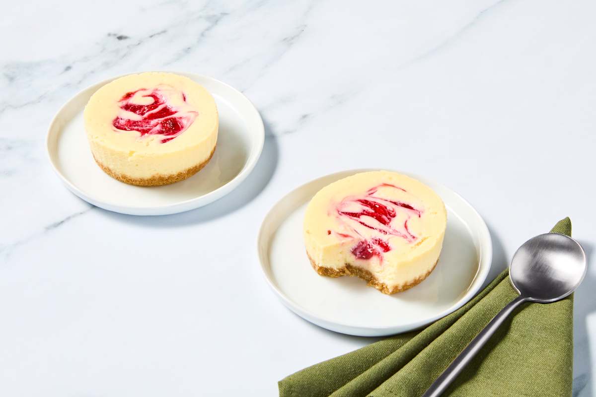 Strawberry Swirl Cheesecake