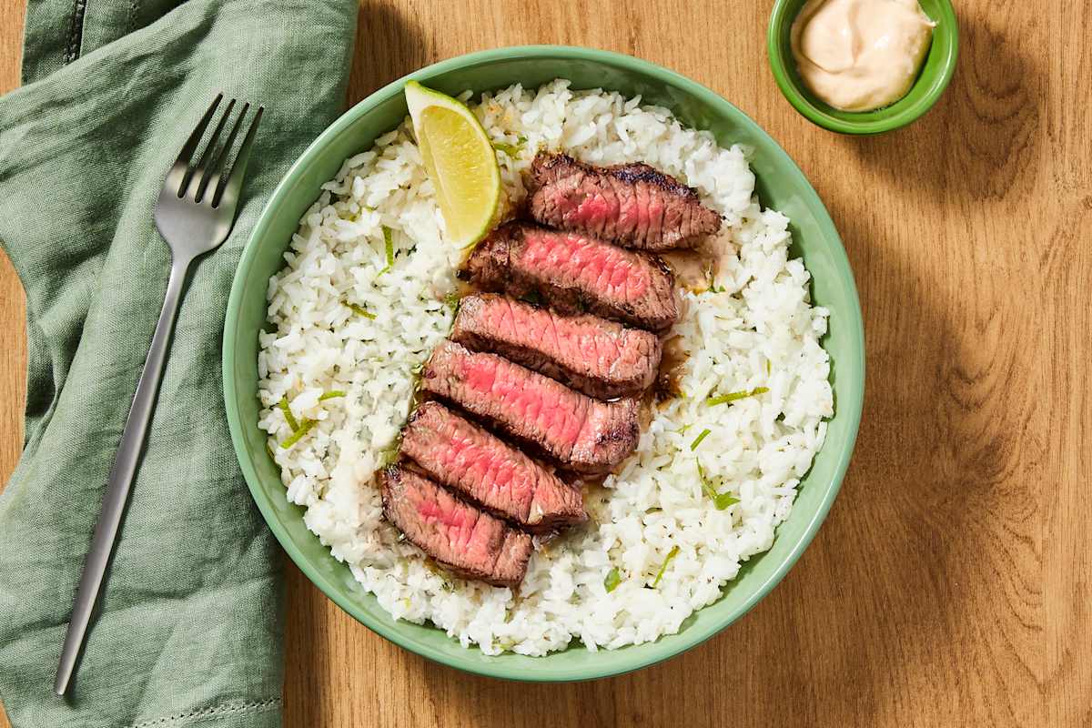 Tex-Mex Bavette Steak with Mango Salsa