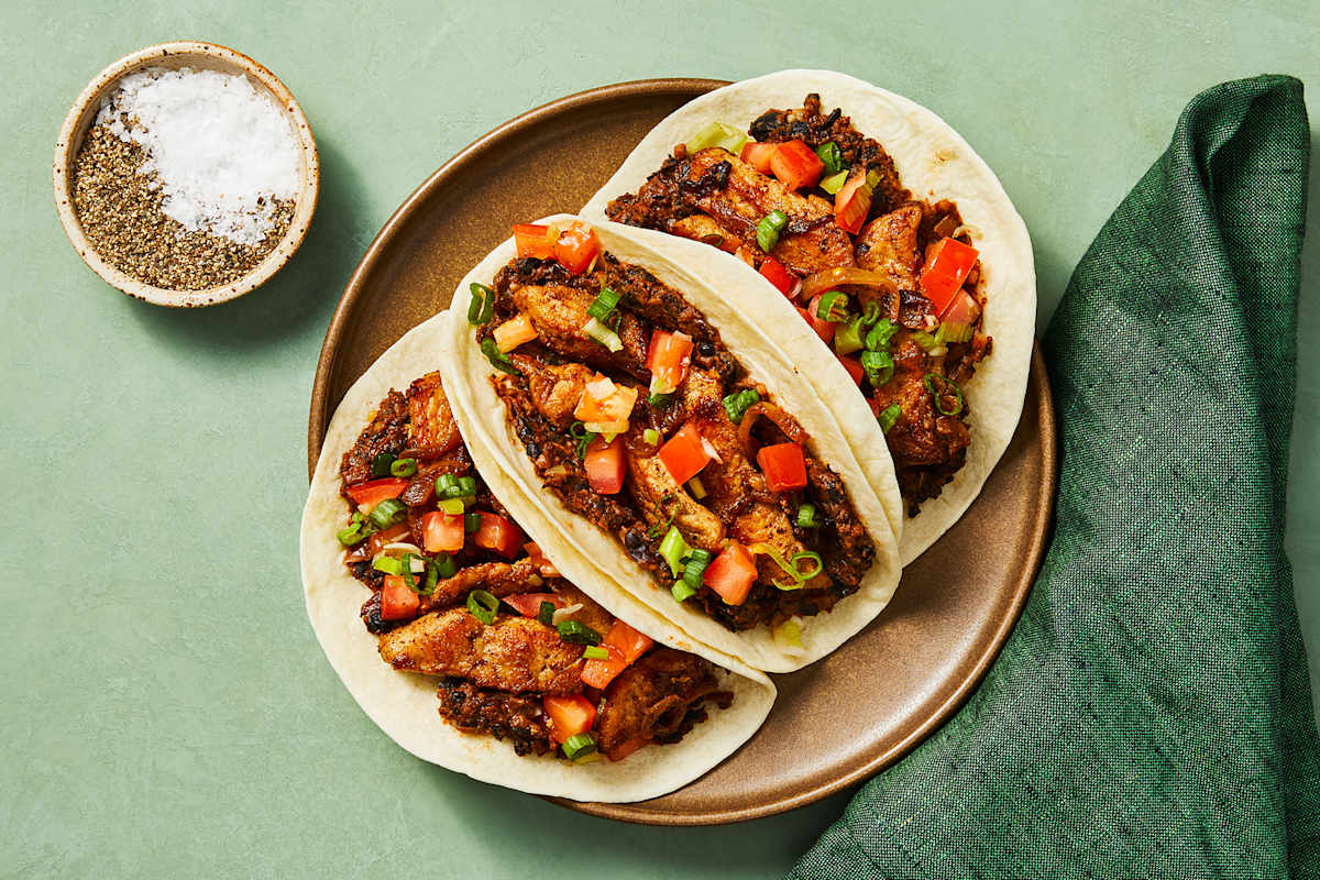 Cumin-Spiced Pork & Onion Tacos