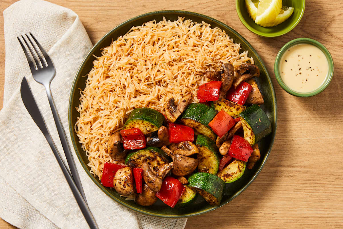 Zucchini, Bell Pepper & Mushroom Jumble