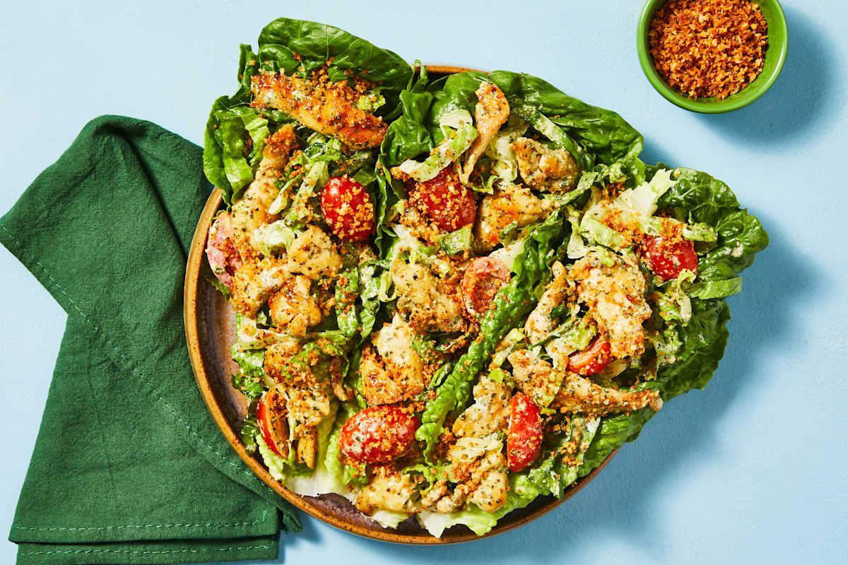 Pesto Chicken Salad Lettuce Wraps