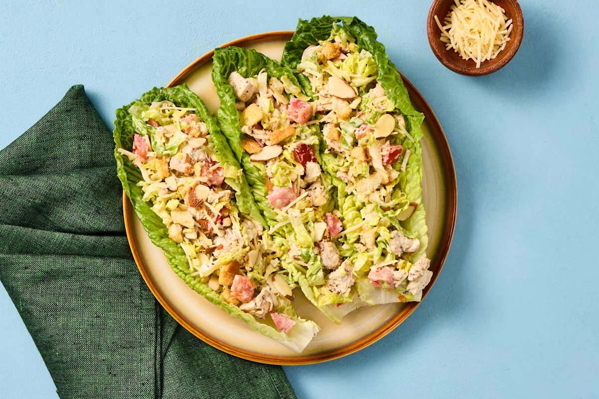 Creamy Italian Chicken Lettuce Wraps