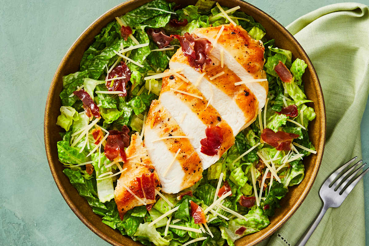 Chicken & Crispy Prosciutto Caesar Salad