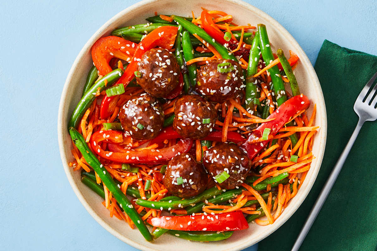Soy-Glazed Turkey Meatballs